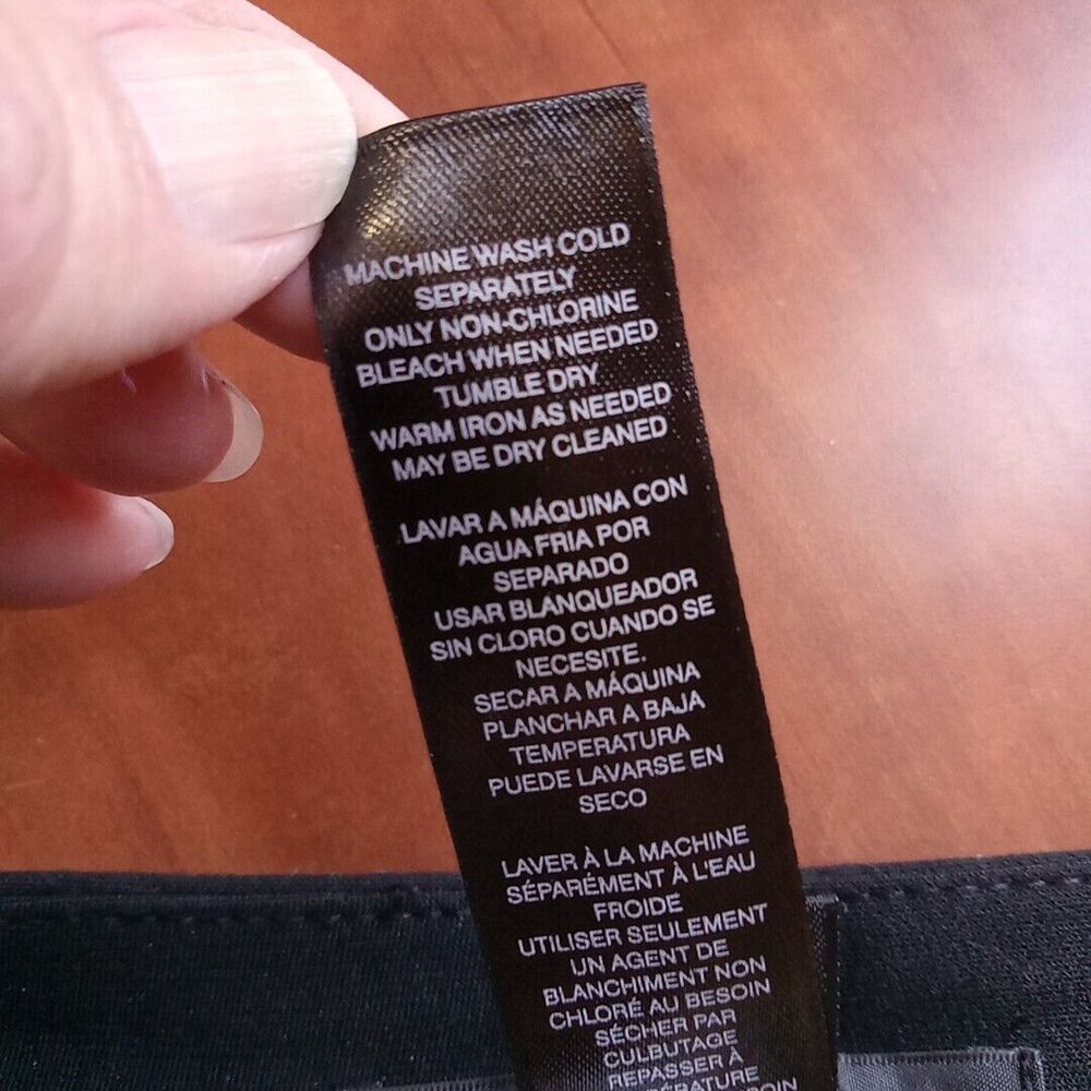 Black Label Chico's Cropped Dress Pants Women's Size 0.5 S/6 Black - Picture 14 of 15
